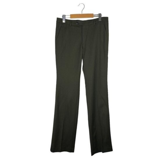 Flippa K Women's Pine Green Wool Blend Lily Slacks Sz M - Picture 1 of 13